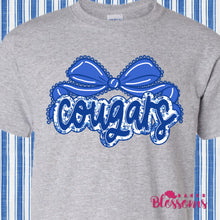 Load image into Gallery viewer, Cougars Bow Youth And Adult/Unisex Tee