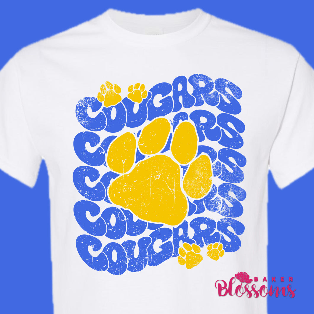 Cougars Stack Youth/Adult Unisex Tee