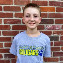 Load image into Gallery viewer, Hinkle Creek Cougars Tie Dye Letters Youth And Adult/Unisex Sweatshirts