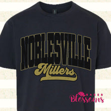 Load image into Gallery viewer, Noblesville Black Youth/Adult Unisex Tee