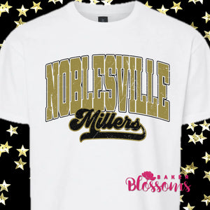 Noblesville Millers Gold Youth/Adult Unisex Crewneck Sweatshirt