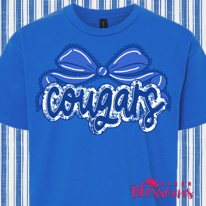 Cougars Bow Youth And Adult/Unisex Tee