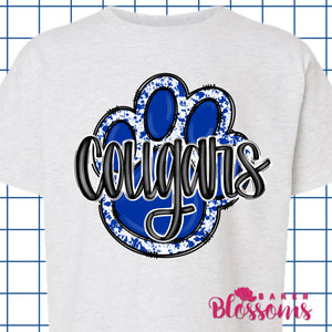 Cougars Paw Youth And Adult/Unisex Sweatshirts