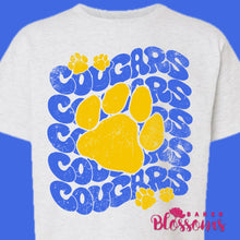Load image into Gallery viewer, Cougars Stack Youth/Adult Unisex Tee