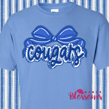 Load image into Gallery viewer, Cougars Bow Youth And Adult/Unisex Tee