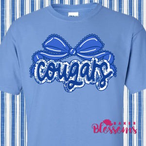 Cougars Bow Youth And Adult/Unisex Tee