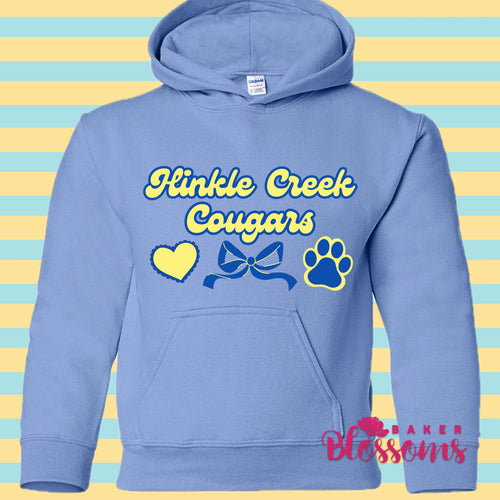Hinkle Creek Cougars Bow Youth And Adult/Unisex Hooded Sweatshirts
