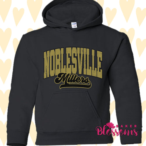 Noblesville Millers Gold Youth And Adult/Unisex Hooded Sweatshirts