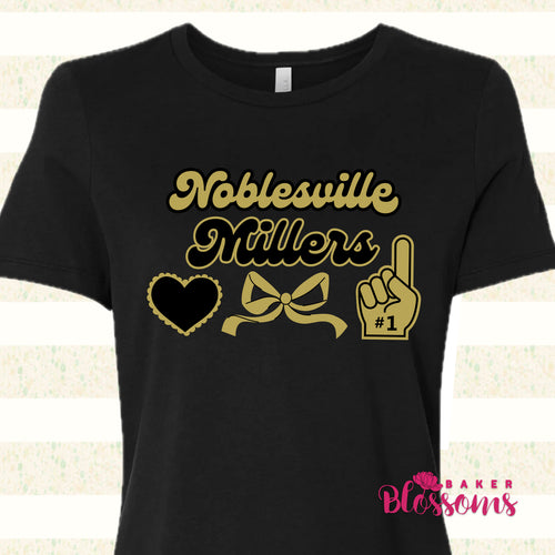 Noblesville Millers Bow Women’s Fit Tee