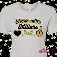 Load image into Gallery viewer, Noblesville Millers Bow Women’s Fit Tee