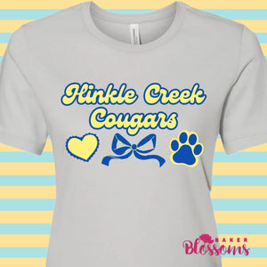 Hinkle Creek Cougars Bow Women’s Fit Tee
