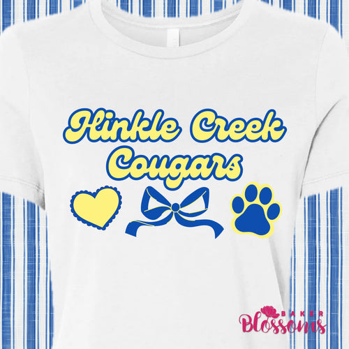 Hinkle Creek Cougars Bow Women’s Fit Tee