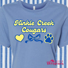 Load image into Gallery viewer, Hinkle Creek Cougars Bow Women’s Fit Tee