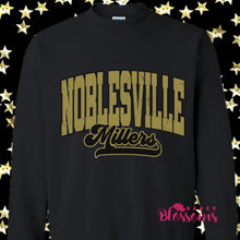 Load image into Gallery viewer, Noblesville Millers Gold Youth/Adult Unisex Crewneck Sweatshirt