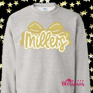 Millers Bow Youth/Adult Unisex Crewneck Sweatshirt