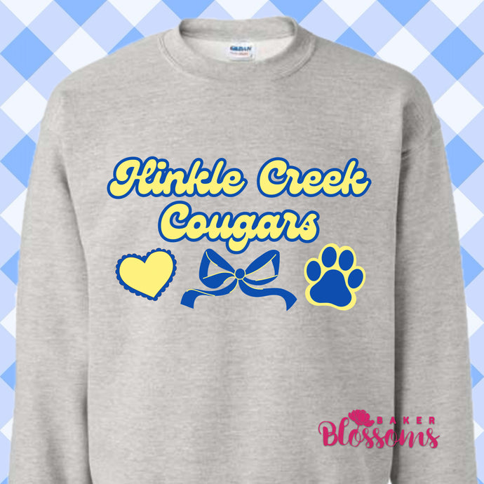 Hinkle Creek Cougars Bow Youth And Adult/Unisex Sweatshirts